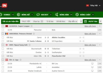 Livescore Bóng Đá – Cập Nhật Tỉ Số Bóng Đá, Thể Thao Mới Nhất Hàng Ngày
